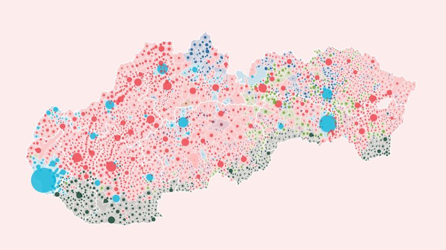 Nejpodrobnější mapa obcí: Kde se rozhodlo ve Ficův prospěch